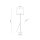 Lampadaire Moderne 165 cm Métal Jute E27 Noir Marron