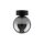 Plafonnier rond Ø 12 cm H : 15 cm petit verre fumé G9 sphère