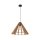 Suspension en bois E27 Ø 50 cm H : max. 160 cm réglable