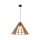 Suspension en bois E27 Ø 50 cm H : max. 160 cm réglable