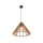 Suspension en bois E27 Ø 50 cm H : max. 160 cm réglable