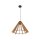 Suspension en bois E27 Ø 50 cm H : max. 160 cm réglable