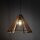 Suspension en bois E27 Ø 50 cm H : max. 160 cm réglable