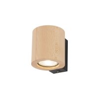 Applique murale bois métal GU10 H : 8,5 cm petit...