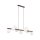 Suspension métal bois verre L : 117 cm H : max. 125 cm 9x G9