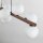 Suspension métal bois verre L : 117 cm H : max. 125 cm 9x G9