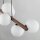 Suspension métal bois verre L : 117 cm H : max. 125 cm 9x G9
