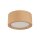 Plafonnier rond Ø 9,5 cm H : 4,5 cm En saillie GX53 Bois