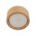 Plafonnier rond Ø 9,5 cm H : 4,5 cm En saillie GX53 Bois