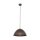 Suspension Métal Marron Ø 34 cm rond H : max. 165 cm E27