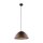 Suspension Métal Marron Ø 34 cm rond H : max. 165 cm E27