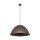 Lampe à suspendre ronde Ø 50 cm H : max. 1,7 m Marron Métal E27