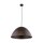 Lampe à suspendre ronde Ø 50 cm H : max. 1,7 m Marron Métal E27