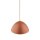 Suspension ronde Ø 34 cm H : max. 165 cm Rouge Métal E27