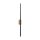 Applique LED métal bois 108 cm de haut indirecte noire 3000 K