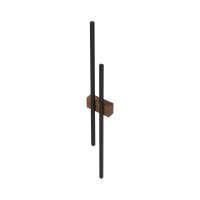 Applique LED 90 cm de haut métal bois...