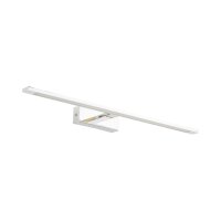 Lampe &agrave; tableau LED chrome 62 cm de long blanc...