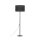 Lampadaire Noir 160 cm Ø 50 cm Métal Tissu E27