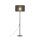 Lampadaire Noir 160 cm Ø 50 cm Métal Tissu E27