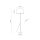 Lampadaire Noir 160 cm Ø 50 cm Métal Tissu E27