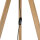 Lampadaire petit 145 cm trépied E27 tissu bois salon