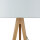 Lampadaire petit 145 cm trépied E27 tissu bois salon
