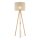 Lampadaire Trépied 145 cm petit E27 bois lin NOLAN