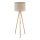 Lampadaire Trépied 145 cm petit E27 bois lin NOLAN