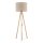 Lampadaire Trépied 145 cm petit E27 bois lin NOLAN