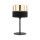 Lampe de table noir or 38,5 cm Ø 20 cm H : tissu métal E27