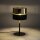 Lampe de table noir or 38,5 cm Ø 20 cm H : tissu métal E27