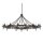 Lustre CAMELOT 9 noir &Oslash;122cm Lampe