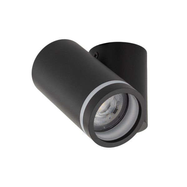 Spot mural noir H : max. 13,5 cm GU10 métal CARSON