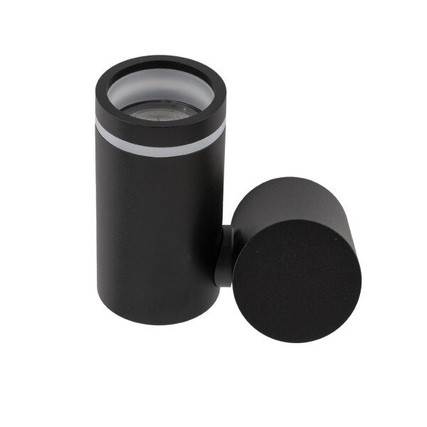 Spot mural noir H : max. 13,5 cm GU10 métal CARSON