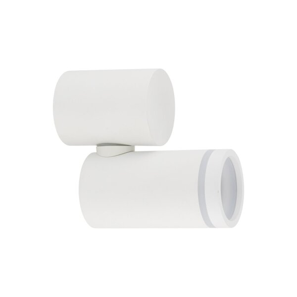 Applique murale Blanc Métal ajustable H : max. 13,5 cm GU10