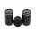 Spot de plafond métal petit L : 17 cm noir 2x GU10