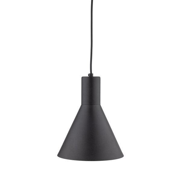 Suspension Métal E27 Noir Ø 18 cm H : max. 155 cm Rétro