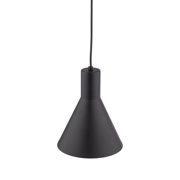 Suspension Métal E27 Noir Ø 18 cm H : max. 155 cm Rétro