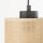 Suspension 3 flammes tissu métal L : 79 cm E27 Boho