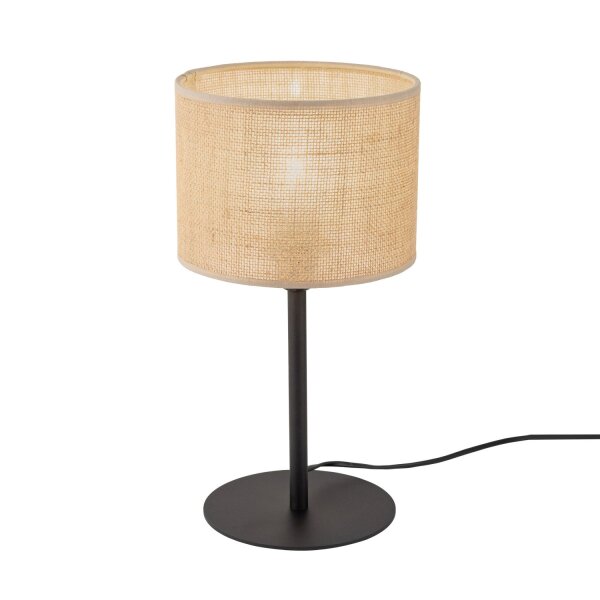 Lampe de table Boho 39 cm de haut Ø 22 cm métal jute E27