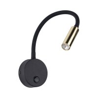 Applique murale avec interrupteur bras flexible G9 noir...