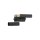 Applique noire Up Down H : 16,5 cm L : 2,5 cm Métal 2x G9