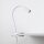 Lampe de bureau à pince Bras flexible 40 cm G9 blanc chrome