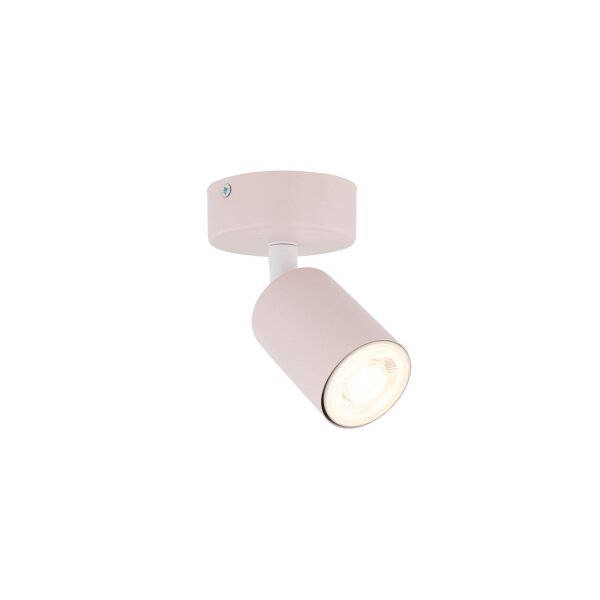 Plafonnier chambre denfant rose GU10 rond Ø 13 cm petit