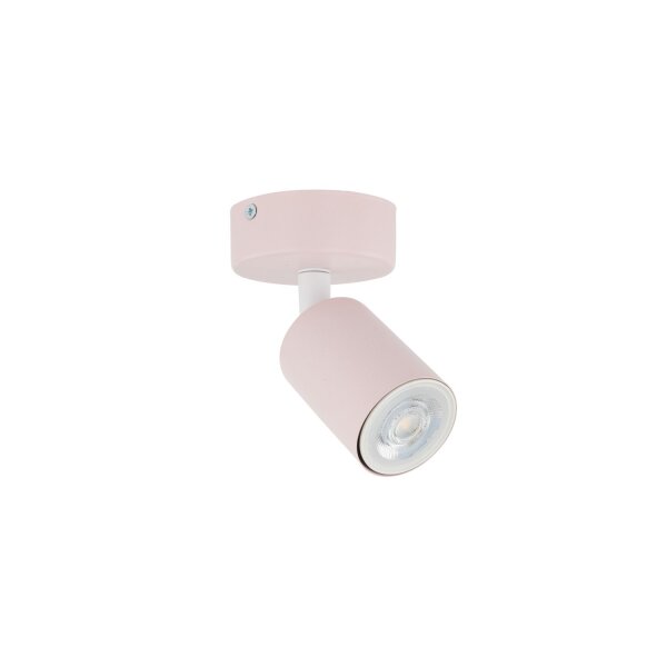 Plafonnier chambre denfant rose GU10 rond Ø 13 cm petit