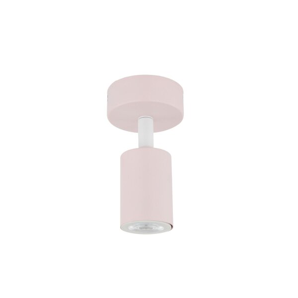 Plafonnier chambre denfant rose GU10 rond Ø 13 cm petit