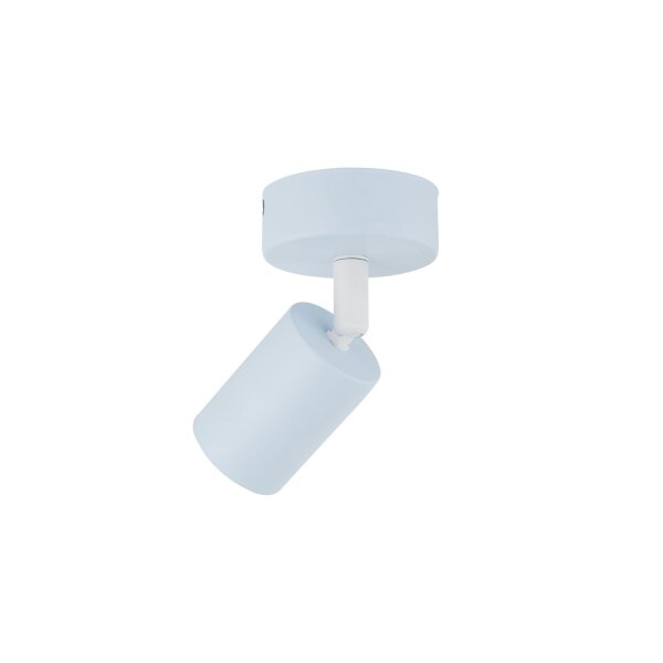Lampe pour chambre denfant Plafond métal bleu clair GU10 Ø 13 cm petit