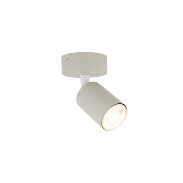 Lampe pour chambre denfant Plafond métal Ø 13 cm petit beige GU10