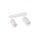 Plafonnier chambre denfant Rose 2x GU10 L : 35 cm petit