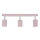 Spot de plafond métal rose GU10 52 cm long chambre denfant